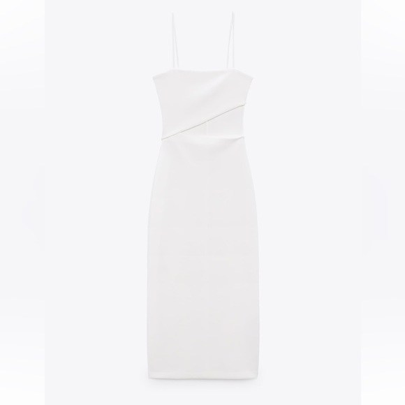 Zara white cut out dress - Picture 1 of 1